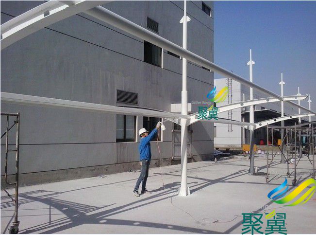 上海松江小區膜結構車棚搭建