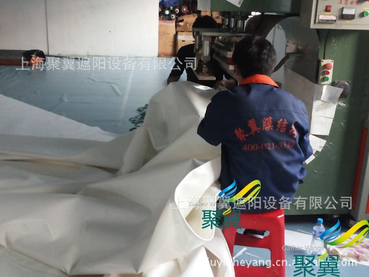 上海鋼膜結構車棚，上海汽車遮陽蓬，上海景觀車篷