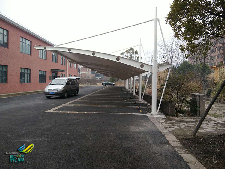  膜結構車棚設計節點設計與膜建筑總體設計