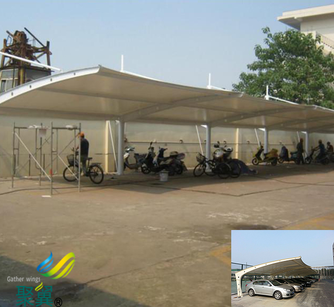 河北省南和縣膜結構車棚|膜結構車棚企業上門包送安裝