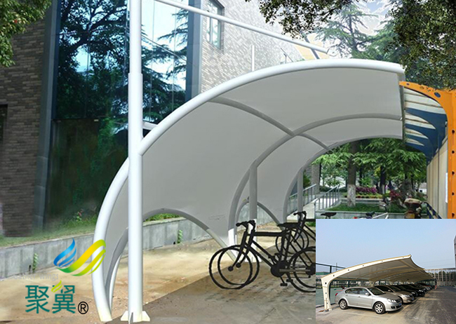 河北省康?？h膜結構車棚|膜結構車棚單位生產制作新品種售