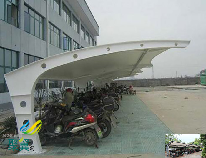 廈門非機動車停車棚大小施工方案效果圖設計規范