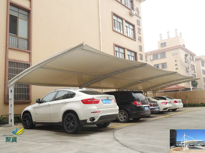 蘇州景觀鋼膜結(jié)構(gòu)汽自行定制停車棚工程廠家價格