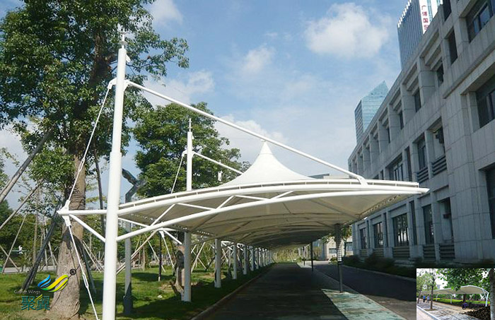 寧波安裝膜結構汽車停車棚圖片廠家廠家電話