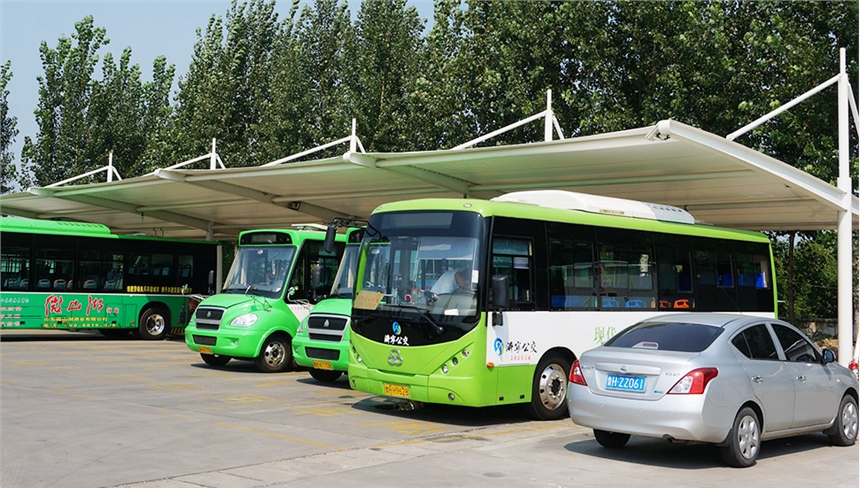 江蘇小區(qū)戶外膜結(jié)構(gòu)大巴車停充電樁車棚施工方案