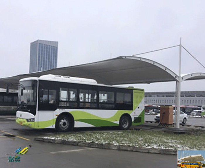 寧波戶外景觀膜結(jié)構(gòu)大巴停車車棚生產(chǎn)廠家圖紙
