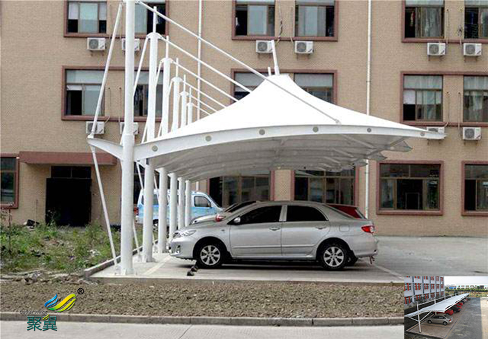 無錫小區(qū)膜結(jié)構(gòu)定制充電樁汽車停棚景觀報價工程安裝