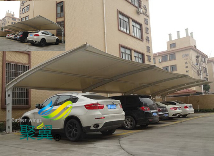  膜結(jié)構(gòu)車棚膜面膜具安裝緊固|車棚外形美觀
