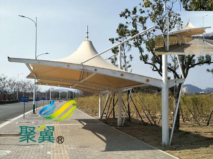 汽車停車棚車棚新潮流新動態膜結構車棚強勢來臨